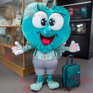 Teal Heart Maskottchen...
