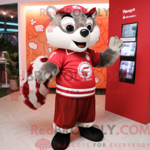 Red Badger-mascottekostuum...