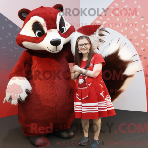 Red Badger-maskotdraktfigur...