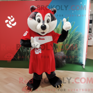 Red Badger mascot costume...