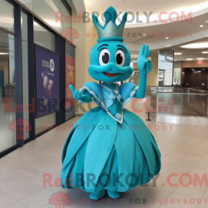 Teal Queen Maskottchen...