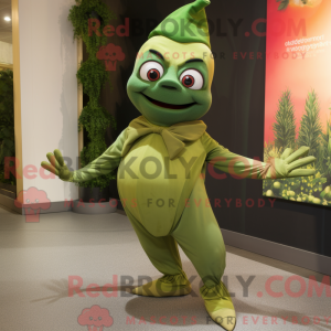 Olive Contortionist mascot...