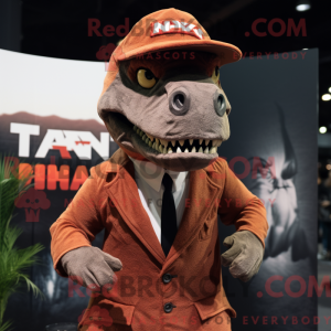 Fantasia de mascote T-Rex com terno e gorros - Mascotes T Rex - REBROKO_330898 - RedBrokoly.com