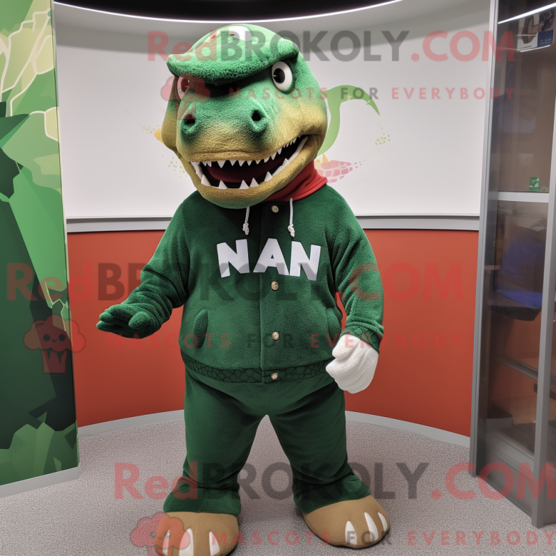 Fantasia de mascote T-Rex com terno e gorros - Mascotes T Rex - REBROKO_330899 - RedBrokoly.com