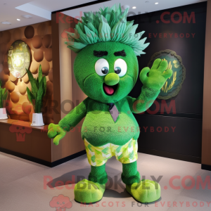 Costume mascotte d aas vert...