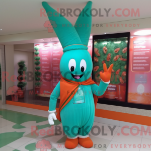Turquoise Carrot mascot...