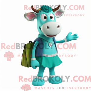Teal Guernsey Cow...