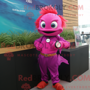 Disfraz de mascota Magenta...