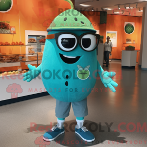 Turkis melon-maskotkostyme...