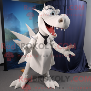 Personaggio mascotte bianco...