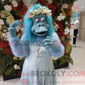 Postava maskota Sky Blue...