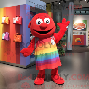 Red Rainbow Maskottchen...