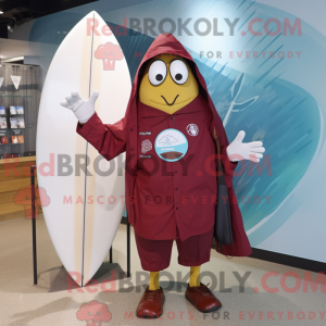 Maroon Surfboard maskot...