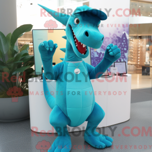 Blågrön Parasaurolophus...