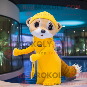 Gul Ilder maskot kostume...