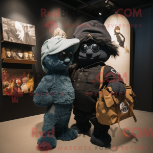 Sort Para Commando maskot...
