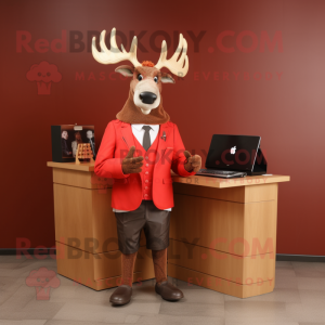 Red Irish Elk mascotte...