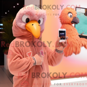Peach Ostrich maskot...