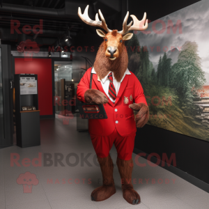 Red Irish Elk mascotte...