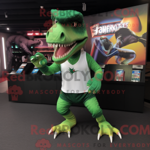 Groen T Rex mascottekostuum...