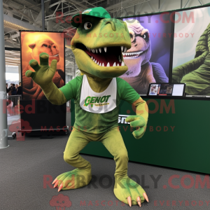Grønn T Rex máscara de...