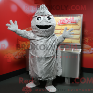 Sølv Lasagne maskot kostume...