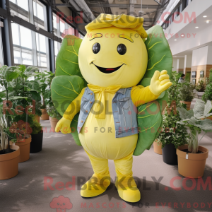 Yellow Spinach mascot...