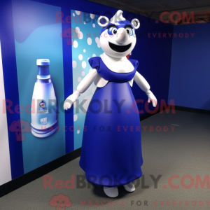 Navy Bottle Of Milk mascot...
