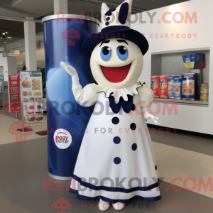 Navy Bottle Of Milk maskot...