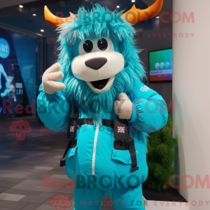 Costume mascotte de Cyan...