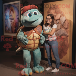 Rust Turtle maskot kostume...