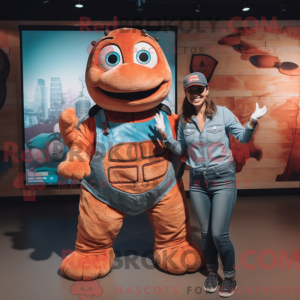 Rust Turtle mascottekostuum...