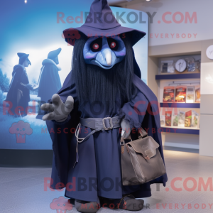 Navy Witch-mascottekostuum...