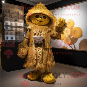 Gold Scarecrow maskot...