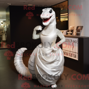 Sølv Titanoboa maskot...