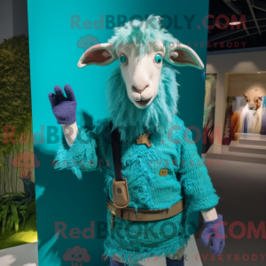 Máscara de cabra Cyan...