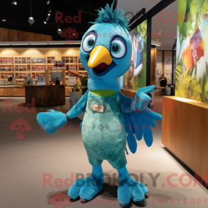 Turquoise Woodpecker mascot...