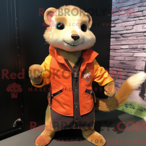 Orange Ferret mascot...