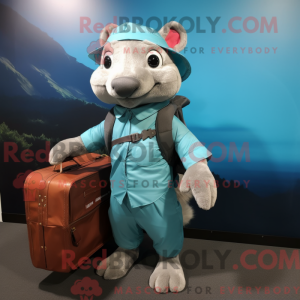Figura de máscara Cyan...