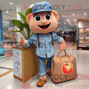 Peach Steak mascot costume...