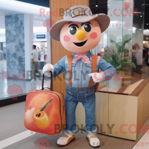 Peach Steak-mascottekostuum...
