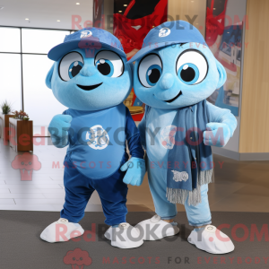 Costume mascotte Sky Blue...