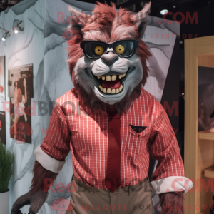 Maroon Werewolf mascot...