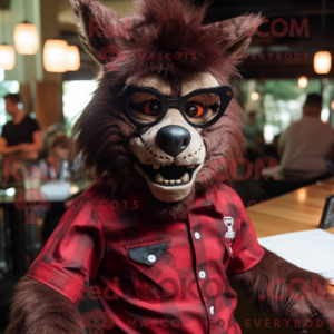Maroon Werewolf maskot...