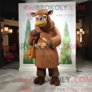 Costume mascotte de bison...