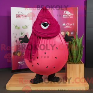 Magenta melon maskot...