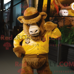 Maskotka Gold Bison kostyme...
