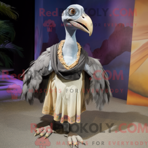 Grå Dodo Bird maskot...