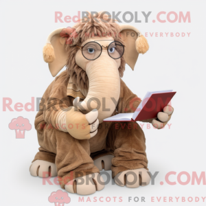 Tan Mammoth maskodraktfigur...
