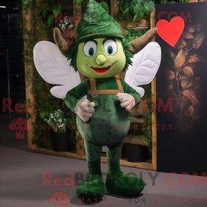 Forest Green Cupid mascot...